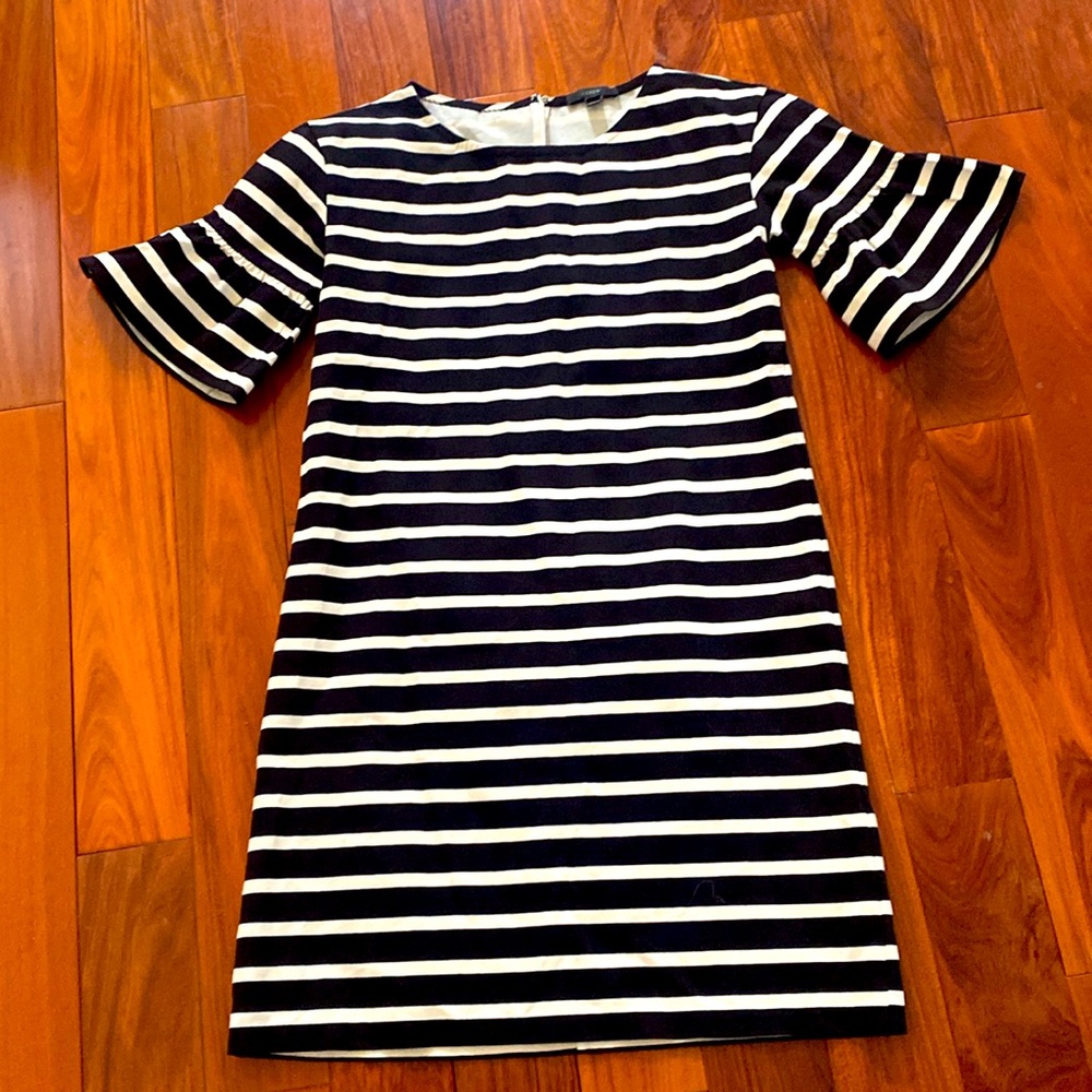 Jcrew black and white dress, brand new without tag